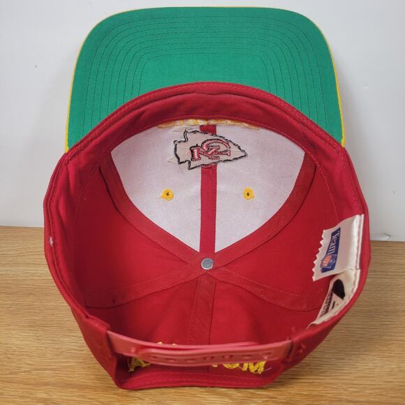 Kansas City Chiefs Montana Hat Cap Snapback 90s NFL Made In China Eastport Retro - Picture 14 of 16